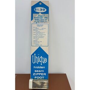 Vintage Unique Hidden Seam Zipper Foot 2 in 1 Sewing Attachment Tool‎